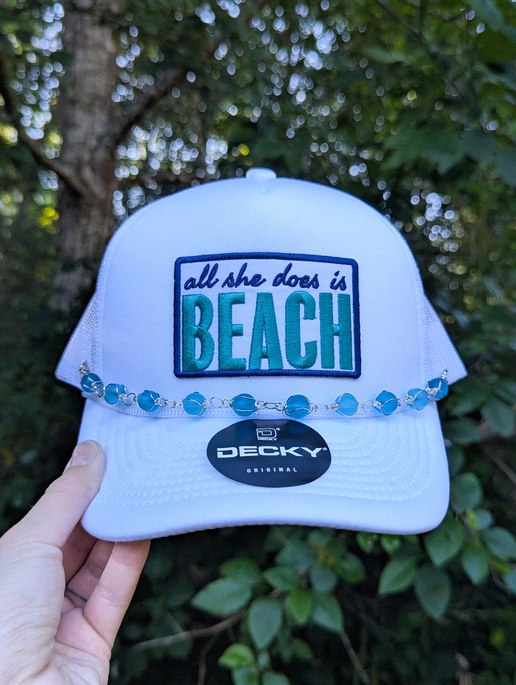 All She Does is Beach Trucker Hat