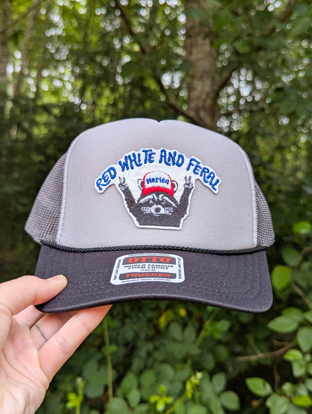 Red White & Feral Trucker Hat