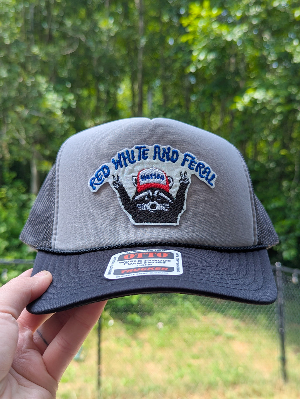 Red White & Feral Trucker Hat